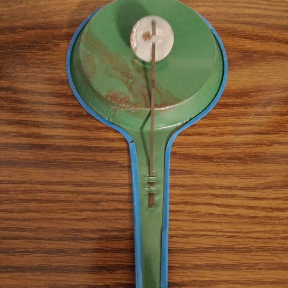 Vintage Metal Litho Noisemaker Harlequin Party Fav - Picture 3 of 4